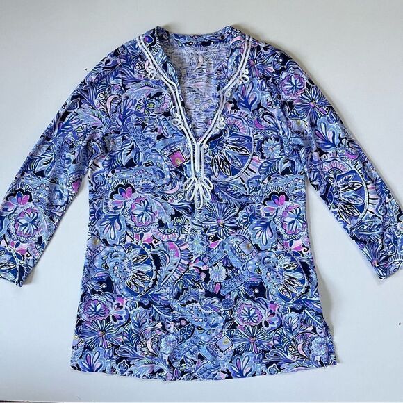 Lilly Pulitzer Kaia Knit Tunic Top Small - Picture 1 of 7